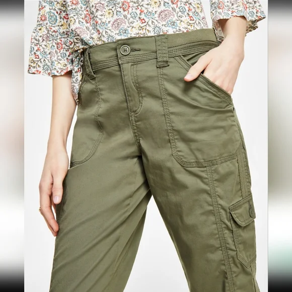 NWT Style & Co Green Women's Capris Pants Size 2 Petite - Picture 3 of 6